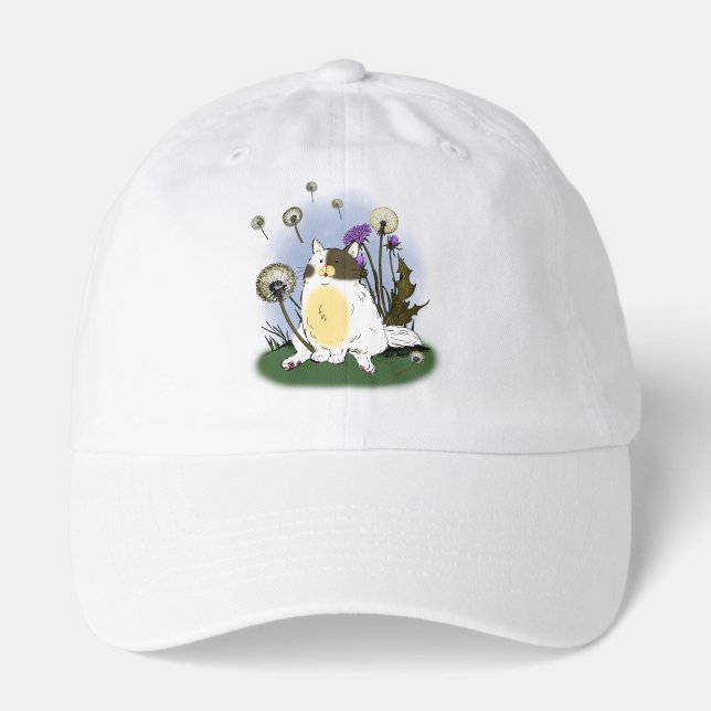 Women's Kitty Dandelions Ball Cap (Front)