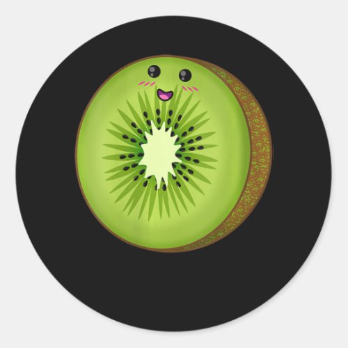 Womens Kiwi Costume Food Fruit Halloween Lazy Easy Classic Round Sticker