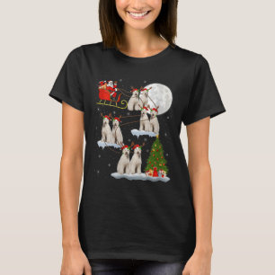 Womens Labradoodle Dog Santa Sleigh Flying Funny M T-Shirt