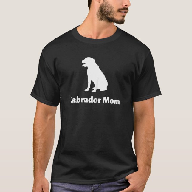 Womens Labrador Mom T T-Shirt (Front)