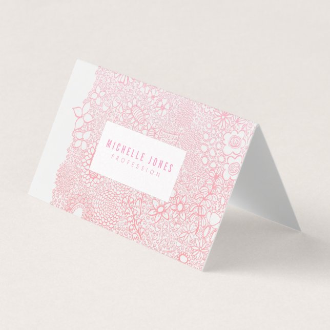 Womens Ladies Elegant Artist Any Profession Business Card (Front)