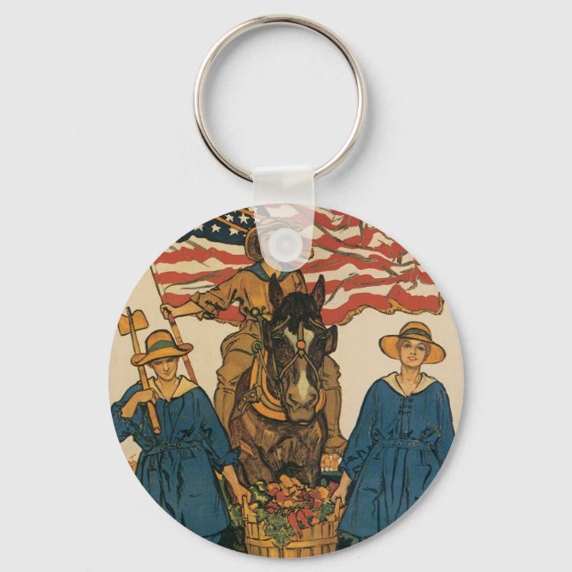Women's Land Army Keychain (Front)