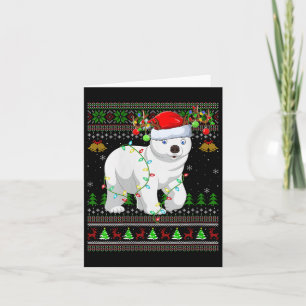Womens Lar Bear Ugly Christmas Sweaters Holiday Sa Card