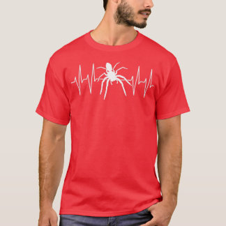 Womens Large spider with heart line heart for spid T-Shirt