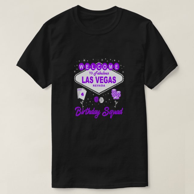 Womens Las Vegas Birthday Girl Squad Goals Matchin T-Shirt Zazzle