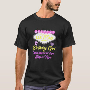 Womens Las Vegas Birthday Girl Squad Goals Matchin T-Shirt