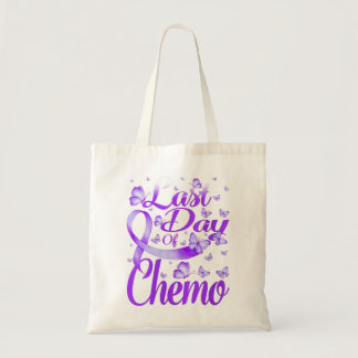 Womens Last Day Of Chemo Hodgkin's Lymphoma Awaren Tote Bag