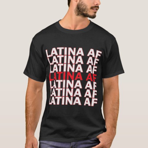 Womens Latina Af Hoodie T_Shirt