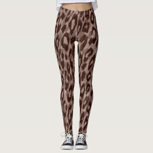 Women's Leather Print Legggings Leggings