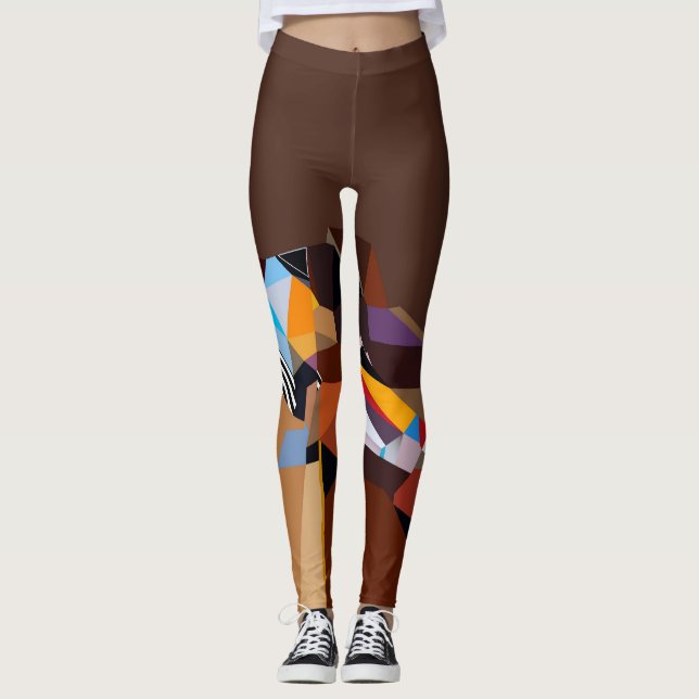 Women's leggings Funky leggings Art to wear (Front)