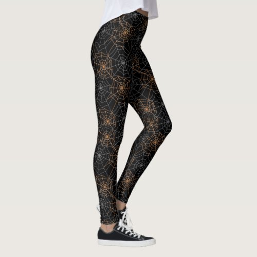 Womens Leggings_Halloween Spider Webs Leggings