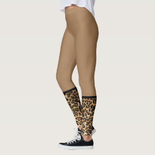 Women's Leggings-Leopard Print Leggings
