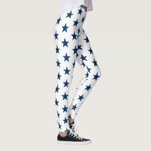 Women's Leggings-Patriotic Stars Leggings