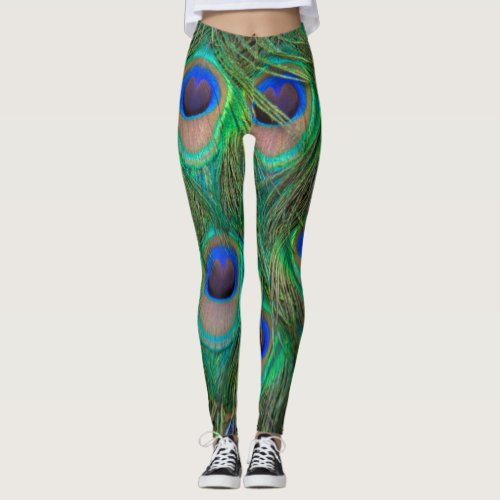 Womens Leggings_Peacock Feathers Leggings