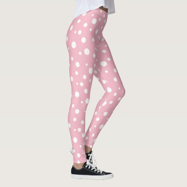 Women's Leggings-Polka Dots Leggings (Right)