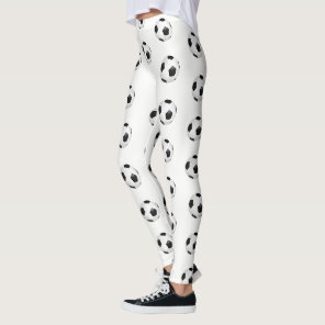 Women's Leggings-Soccer Balls Leggings