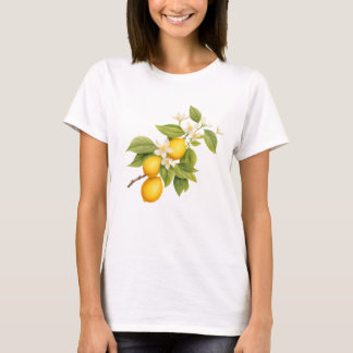 Women's Lemon Bunch Floral Graphic Tee