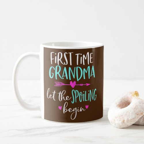 Womens Let The Spoiling Begin Happy Grandma Coffee Mug