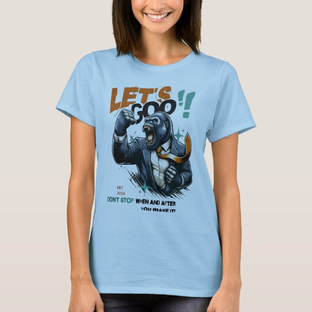 WOMEN'S LET'S GOO LESSONS LEARN T SHIRT  (Front)