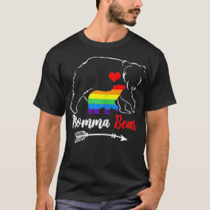Womens LGBT Mama Momma Bear Gay Pride Proud Mom Mo T-Shirt