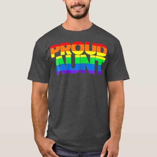 Womens LGBTQ Family Aunt s Gay Pride Ally LGBT Pr T_Shirt