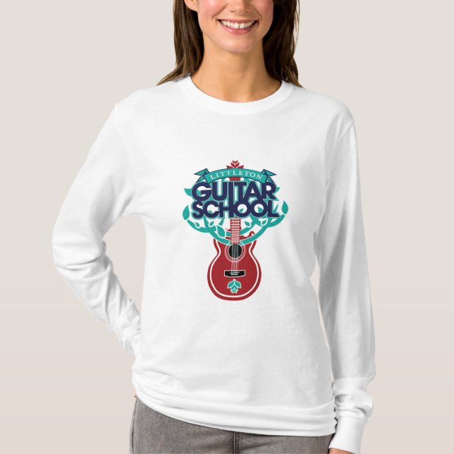 Women's LGS Original Guitar Logo/ Long Sleeve T-Shirt (Front)
