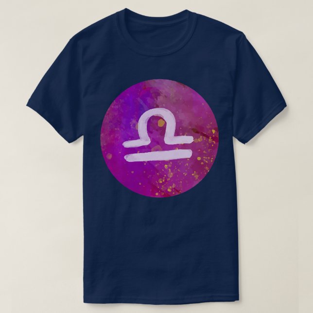 Womens Libra Zodiac Horoscope Astrology Premium T- T-Shirt (Design Front)