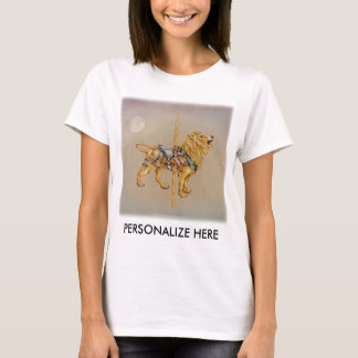 Women's Light Tees - Carousel Lion SQ