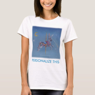 Womens light tees - Cosmic Rabbit Carousel