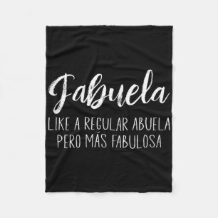 Womens Like A Regular Abuela Para Fabuela Mothers Fleece Blanket