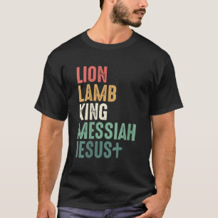 Womens Lion Lamb King Messiah Jesus Christian Quot T-Shirt