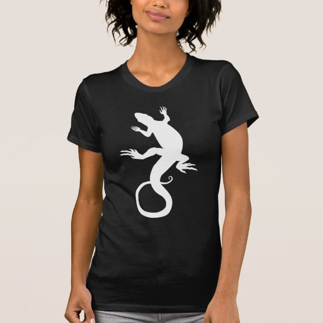 Women's Lizard Shirt Trendy Reptile Ladies Top (Front)