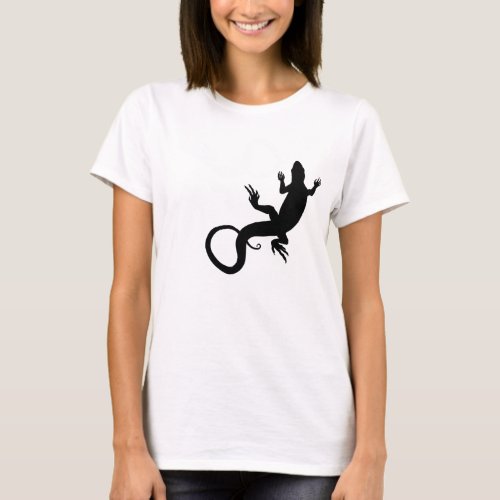 Womens Lizard T_shirt Organic Lizard Art Shirt