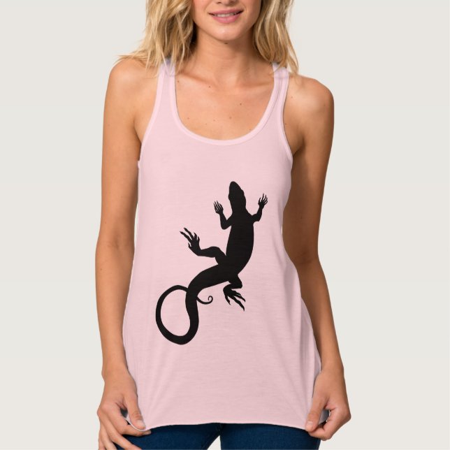 Women's Lizard Tank Top Reptile Shirts (Front)