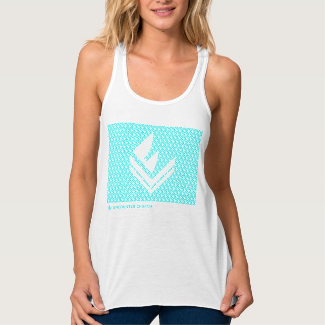 Women's Logo Pattern Tank Top (Front)