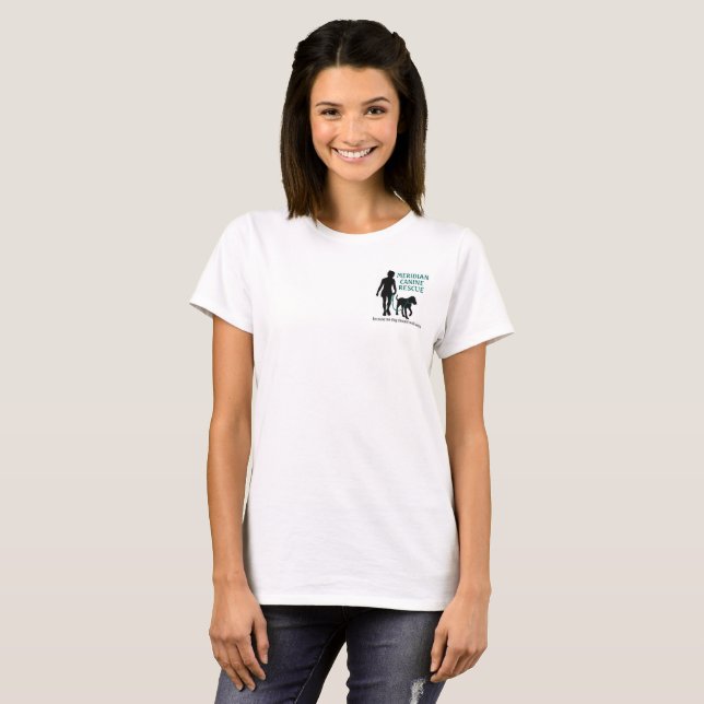Women's logo shirt - rescue more dogs (Front Full)