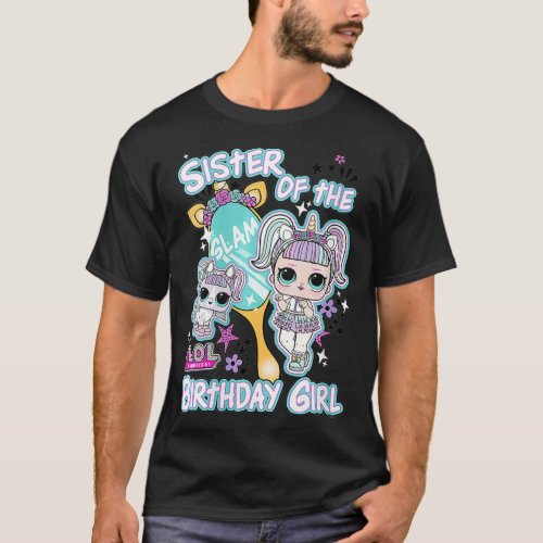 Womens LOL Surprise Sister Of The Birthday Girl VN T_Shirt