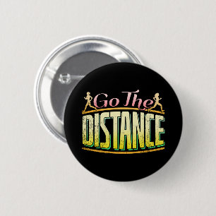 Womens Long Distance Running - Marathon Runner Button
