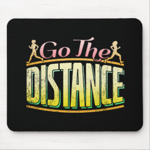 Womens Long Distance Running - Marathon Runner Mouse Pad