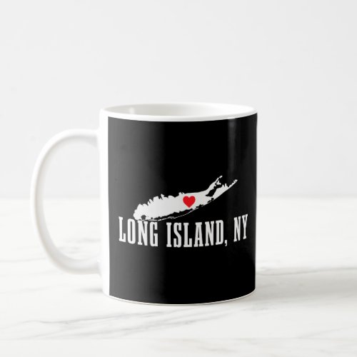 Womens Long Island NY New York Pride Vintage Long  Coffee Mug