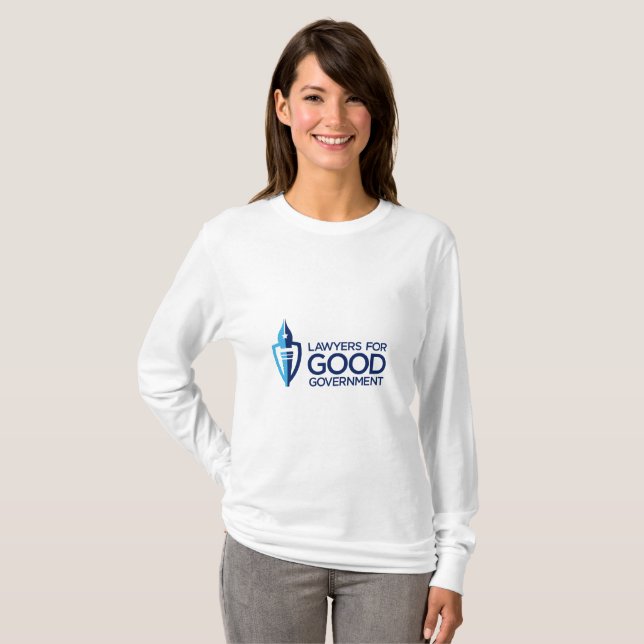 Women's Long-Sleeve T-Shirt with L4GG Logo (Front Full)