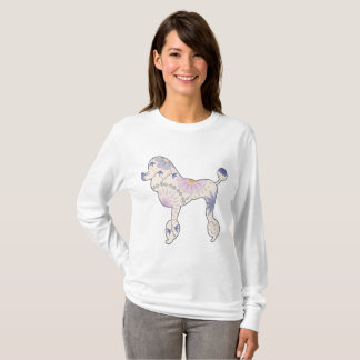 Women's Long Sleeve T-Shirt with vintage poodle