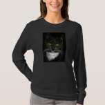 Women&#39;s Long Sleeve V-neck Shirt, Love Cats T-shirt at Zazzle