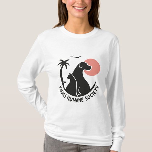Womens Long Sleeve with Color KHS Logo T_Shirt