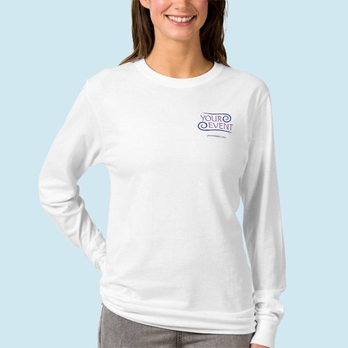 Womens Long Sleeve Work Shirt Custom Event Logo