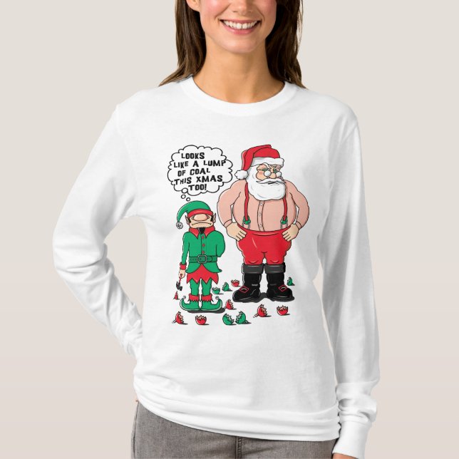 Women's Long Sleeved Christmas T-Shirt (Front)
