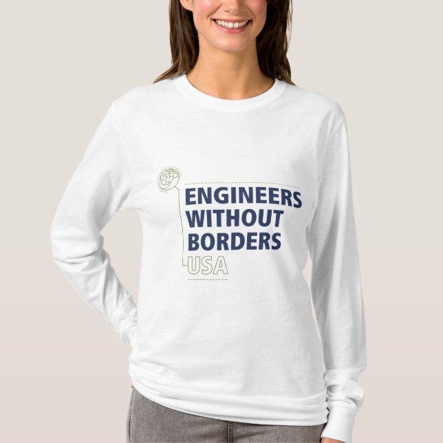 Women's long-sleeved t-shirt - white  (Front)