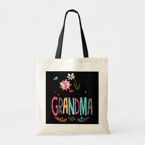 Womens Love Being Called GRANDMA Cute Flowers Tote Bag