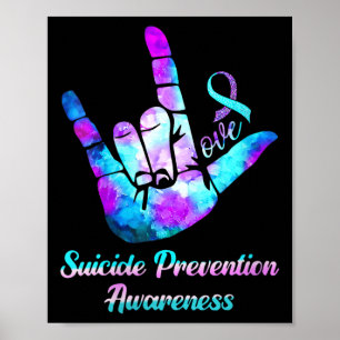 Womens Love Hand Sign Suicide Prevention Awareness