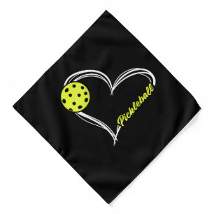 Womens Love Pickleball - cute pickleball match, I Bandana